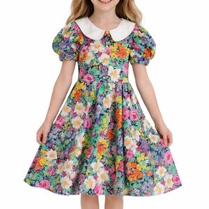 Vintage Bryan Floral Easter Dress 100% Cotton